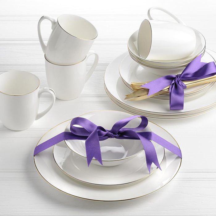 Serendipity Gold Side Plate 8 inch 20 cm Set of 4